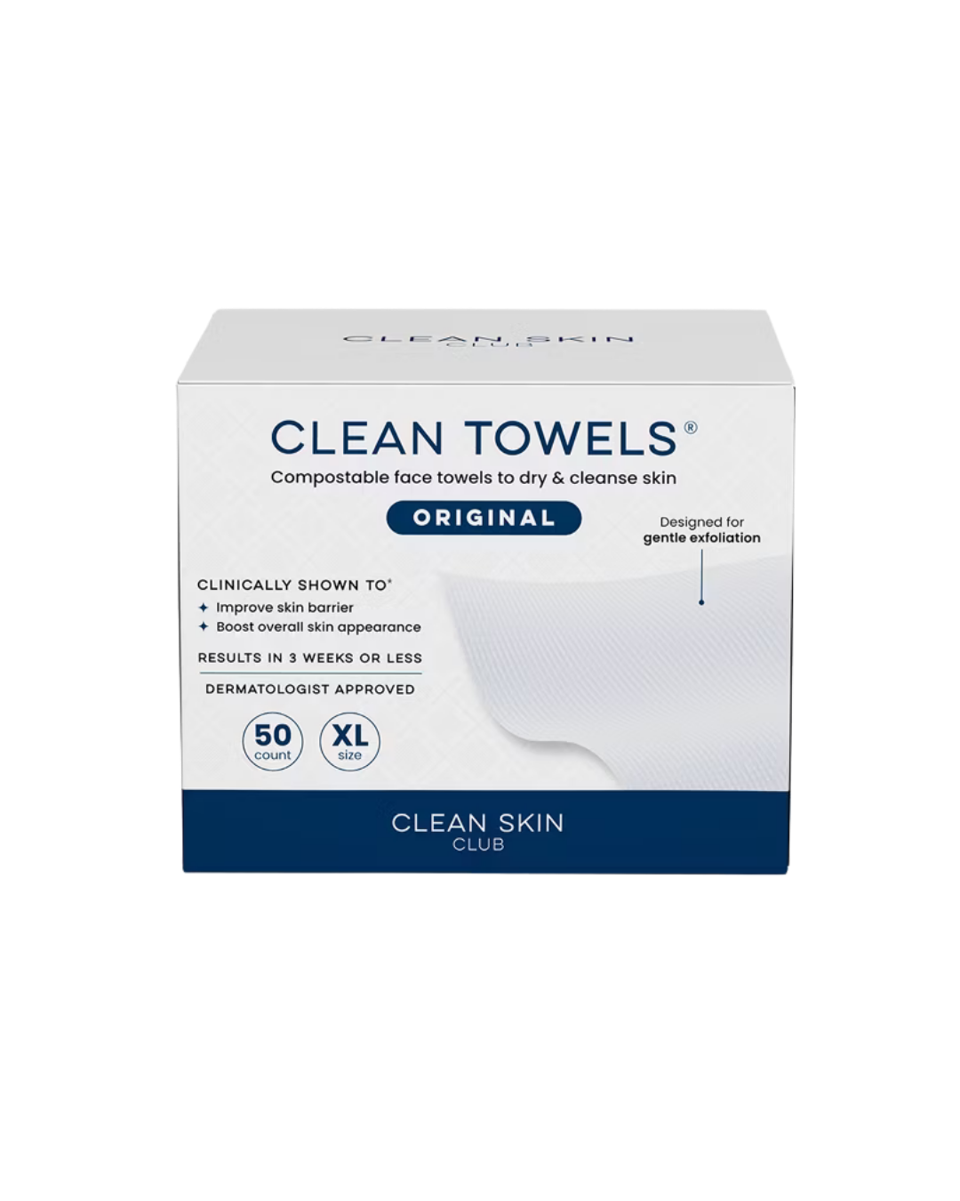 Clean Skin Club- Clean Towels XL (50 Count)