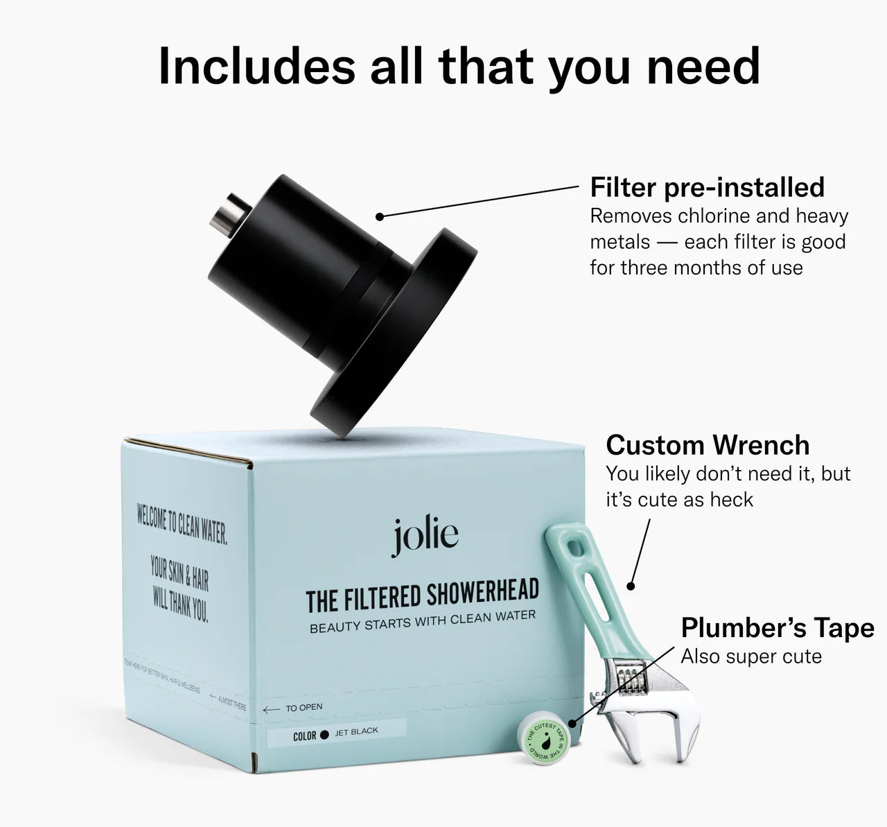 Jolie Filtered Shower Head