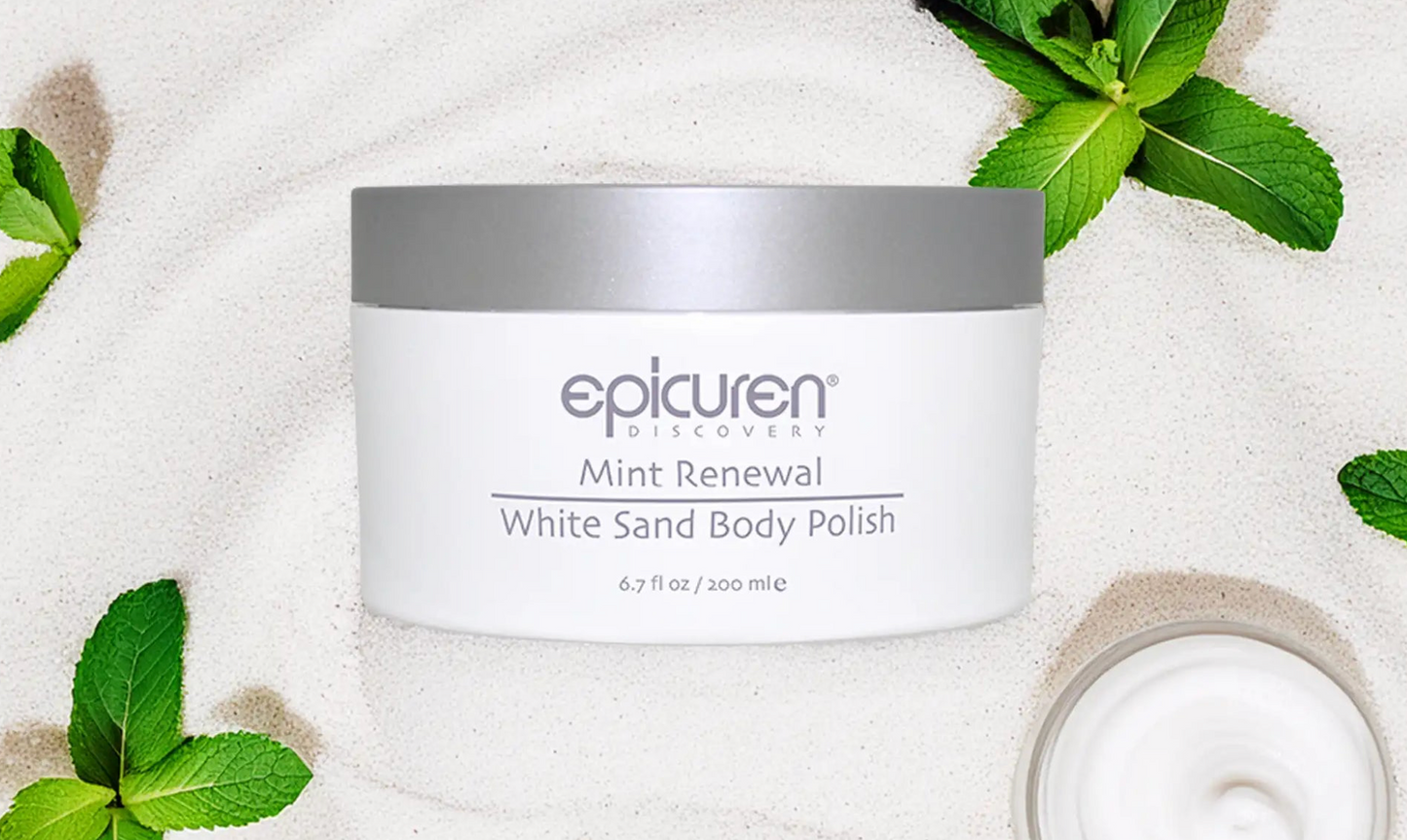 Epicuren Discovery- Mint Renewal White Sand Body Polish (6.7 oz)