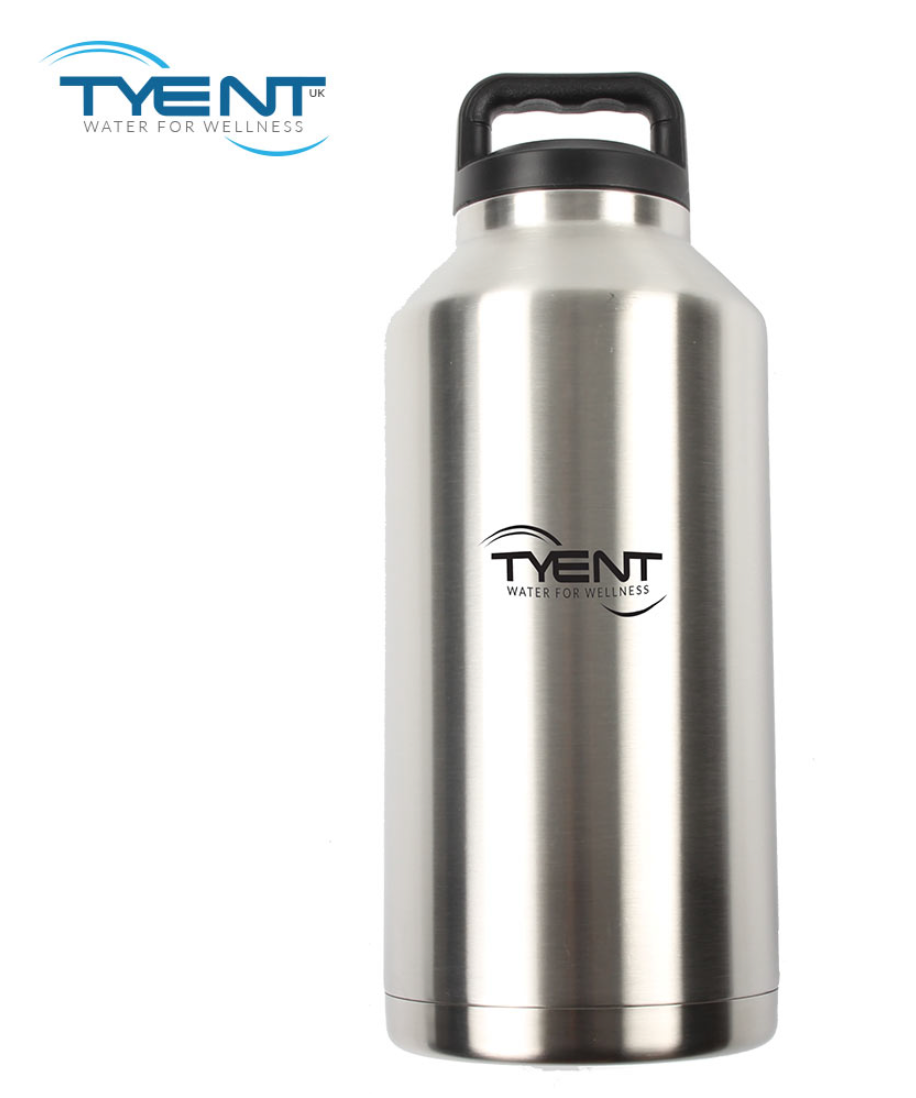 Tyent- 64oz. Consumable Large Stainless Steel Water Bottles
