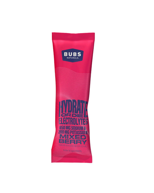 Bubs Natural- Hydrate or Die Electrolytes Mixed Berry (Box of 20)