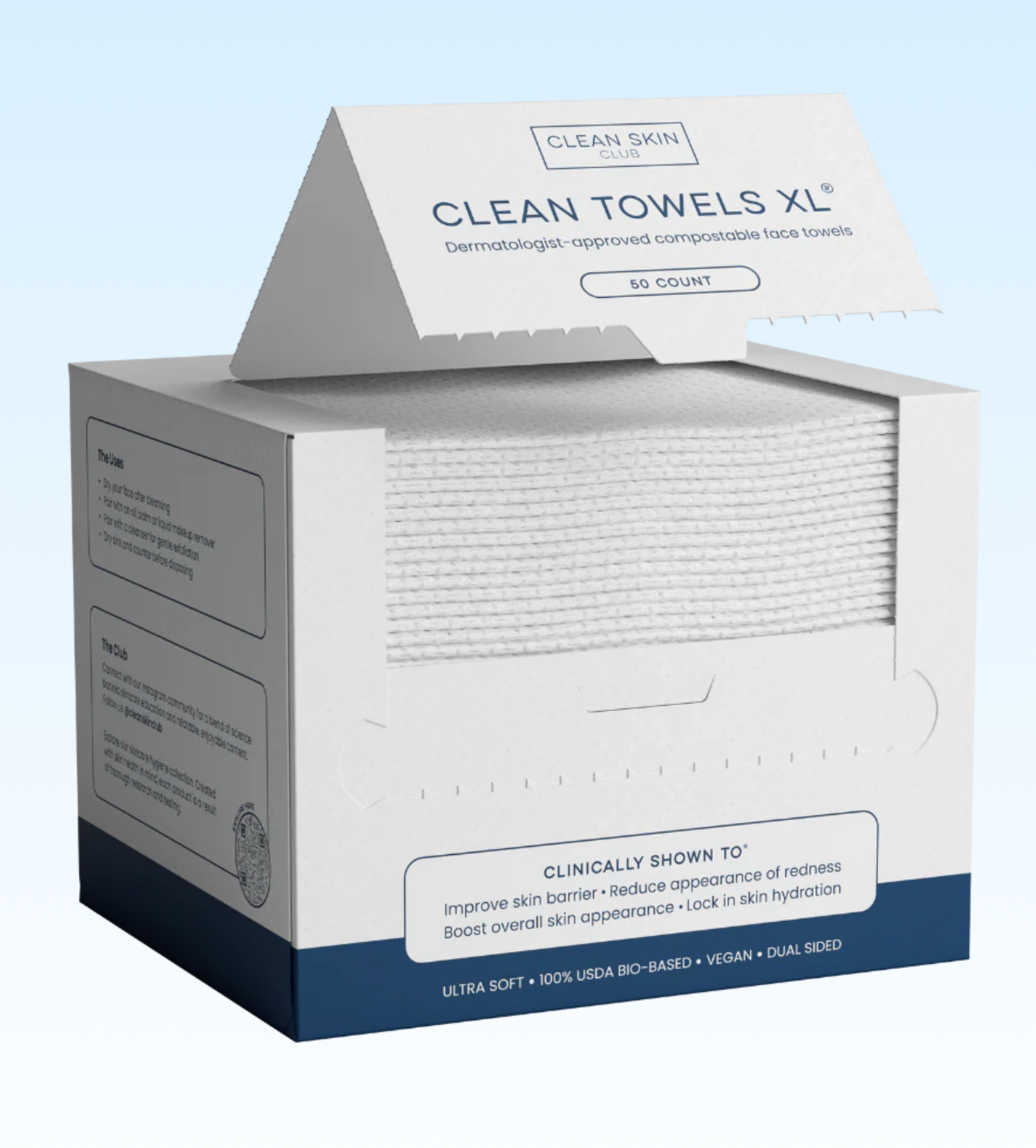 Clean Skin Club- Clean Towels XL (50 Count)